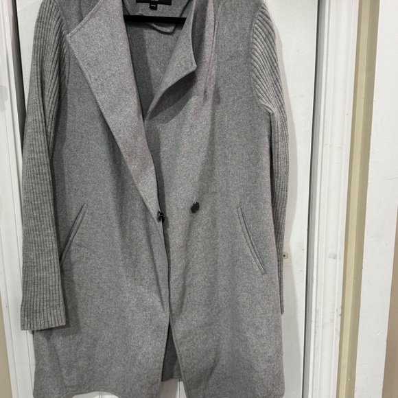 Kenneth Cole NewYork Women’s wool blend jacketwith Knit sleeve size M - Picture 2 of 6